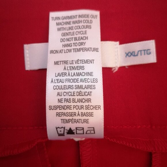 Ricki's Ladies Red Size XXL Pull On Style Capri Length Pants - Picture 7 of 12